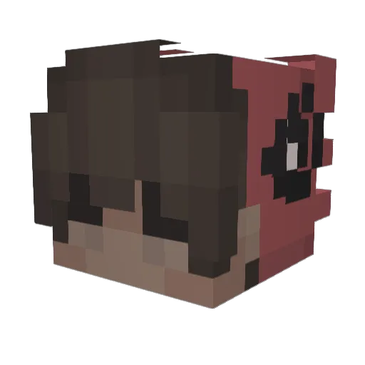 demonsaleh Minecraft avatar head, 3D render