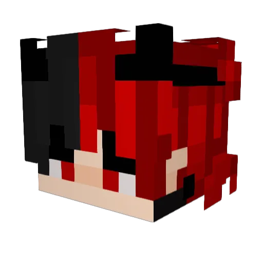 demonshadow9322 Minecraft avatar head, 3D render