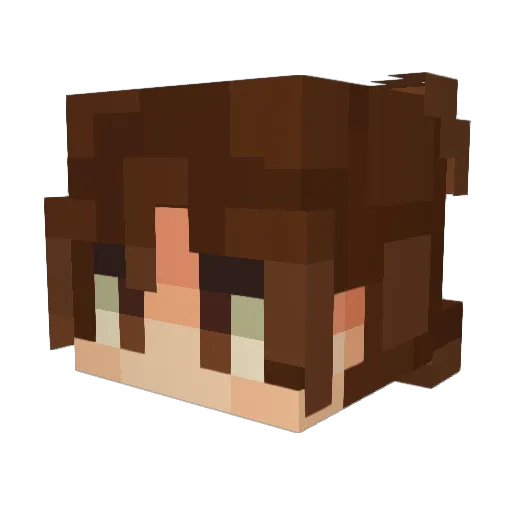 demonslayer1239 Minecraft avatar head, 3D render