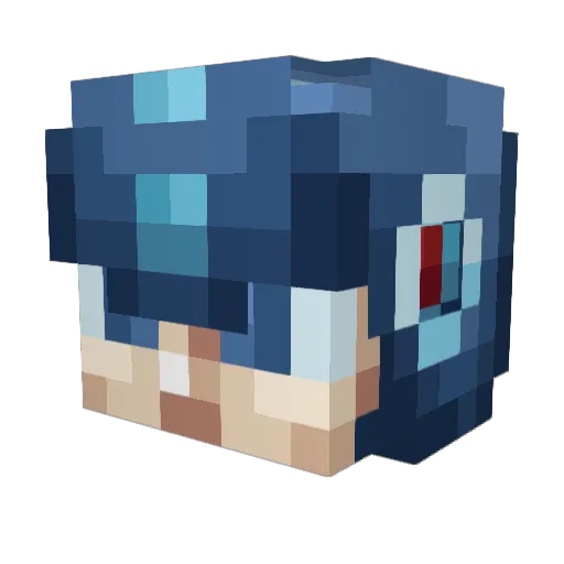 demonslayer1990 Minecraft avatar head, 3D render