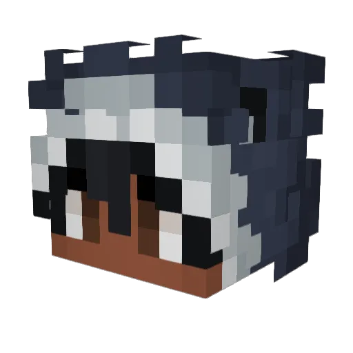 demonsluvme666 Minecraft avatar head, 3D render
