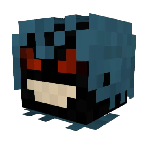 demonsson Minecraft avatar head, 3D render