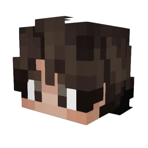 demonvor Minecraft avatar head, 3D render