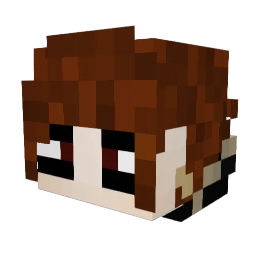 demonwall21 Minecraft avatar head, 3D render