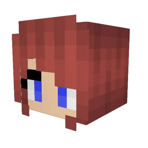 demonwolf_900 Minecraft avatar head, 3D render