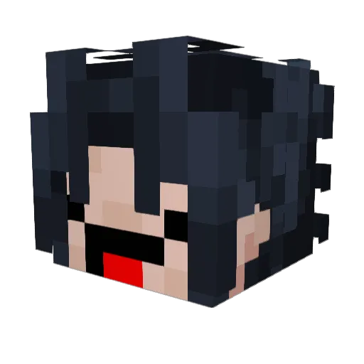 dempim Minecraft avatar head, 3D render