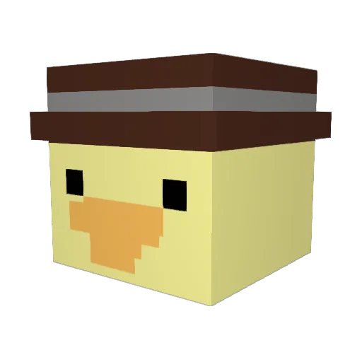 dempotato17 Minecraft avatar head, 3D render
