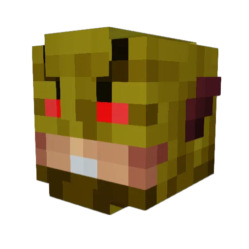 dempsjassman Minecraft avatar head, 3D render