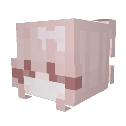 demuri Minecraft avatar head, 3D render