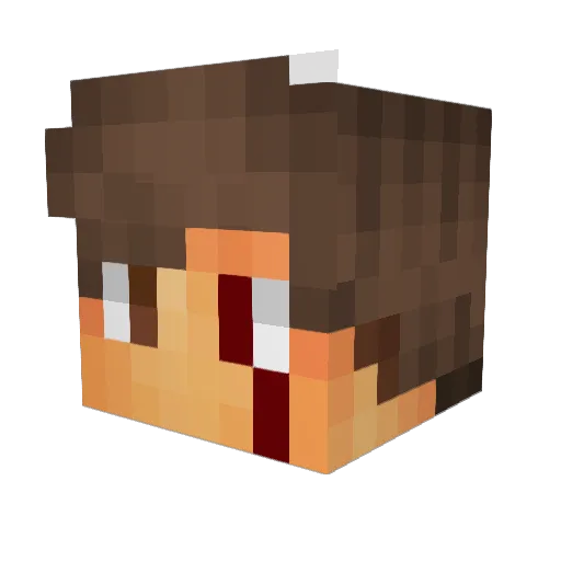 demymachi Minecraft avatar head, 3D render