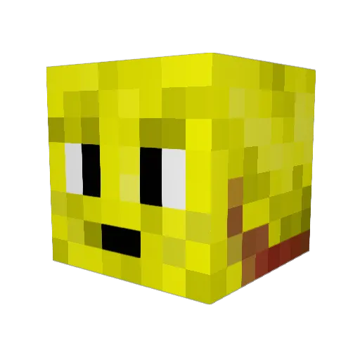 den1987 Minecraft avatar head, 3D render