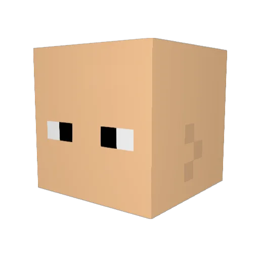 den9218 Minecraft avatar head, 3D render