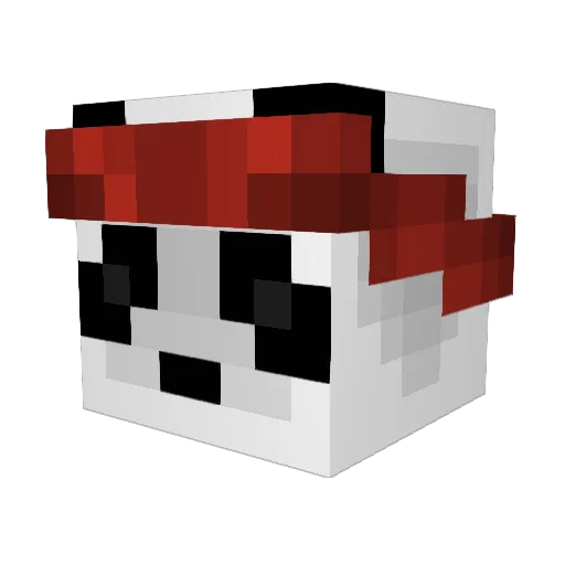denGio Minecraft avatar head, 3D render