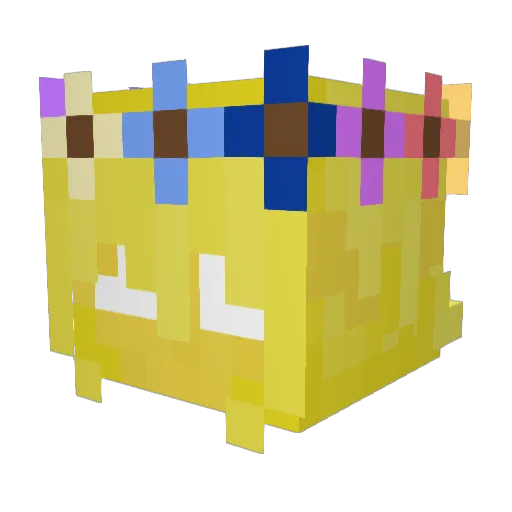 denchiksasnyi Minecraft avatar head, 3D render