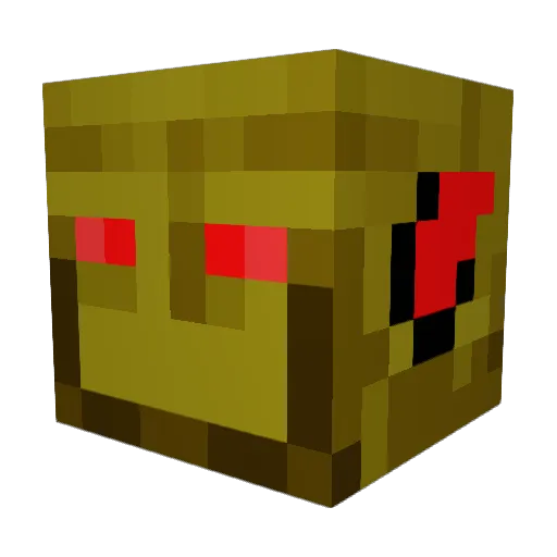 dendenzo Minecraft avatar head, 3D render