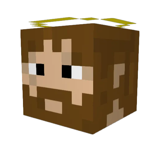 dendeug Minecraft avatar head, 3D render