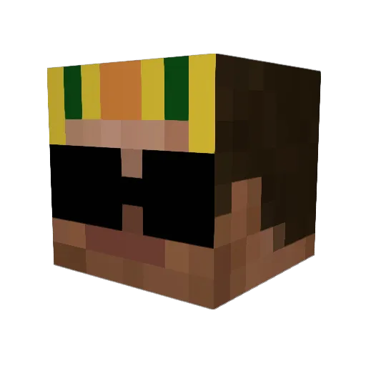 deneart Minecraft avatar head, 3D render