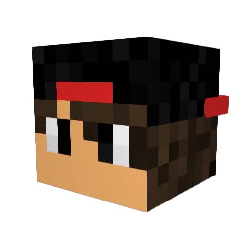 denghost07 Minecraft avatar head, 3D render