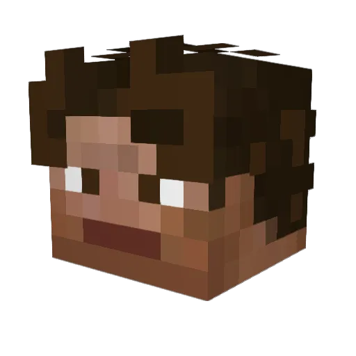 denilly Minecraft avatar head, 3D render