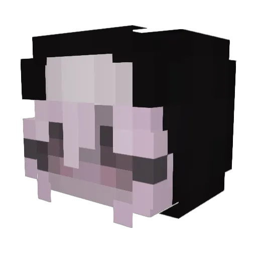 denimpocket Minecraft avatar head, 3D render