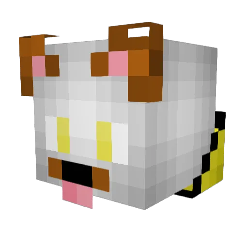 denimsaint Minecraft avatar head, 3D render