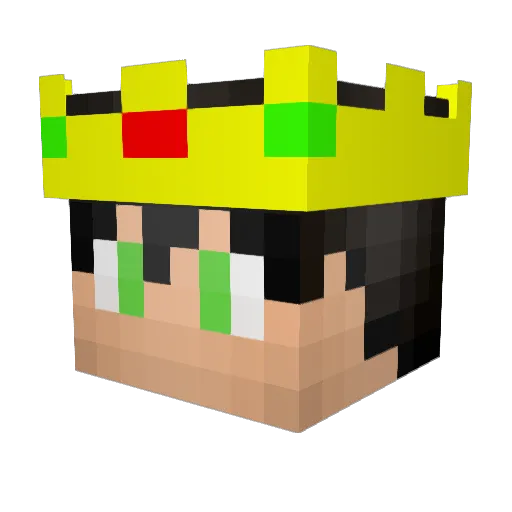 denis_clipart Minecraft avatar head, 3D render