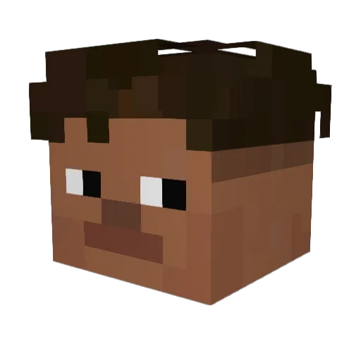 denis_x Minecraft avatar head, 3D render