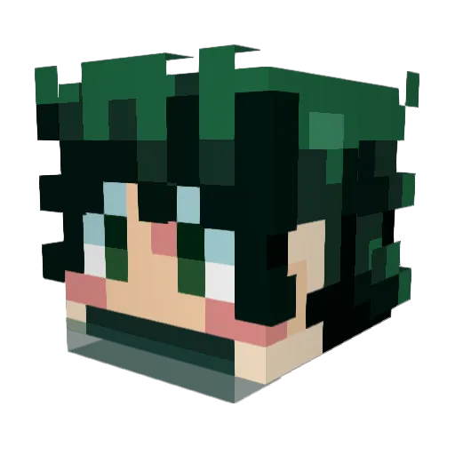 denisa28 Minecraft avatar head, 3D render