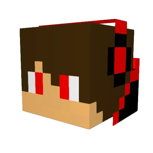 denisga Minecraft avatar head, 3D render