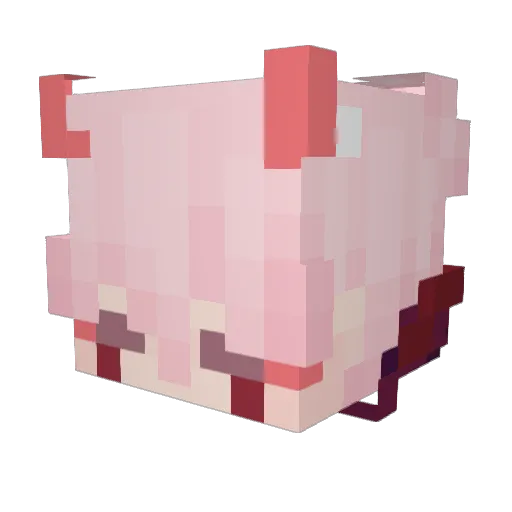 denisiouwu Minecraft avatar head, 3D render
