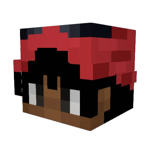 denjiix Minecraft avatar head, 3D render