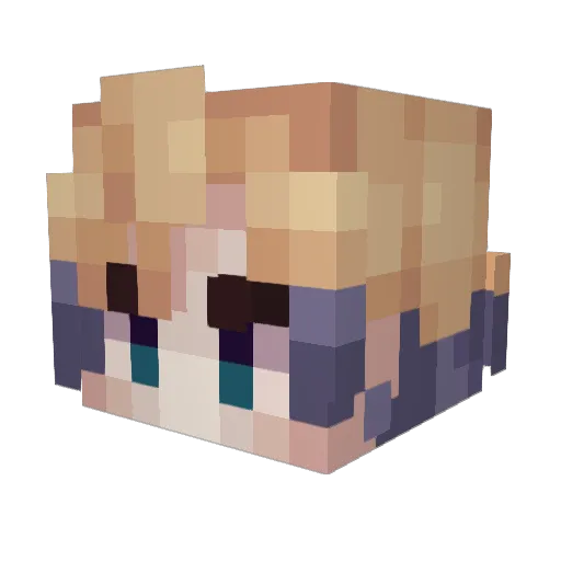 denjiro12 Minecraft avatar head, 3D render
