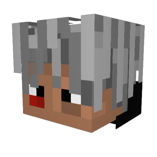 denkuyal Minecraft avatar head, 3D render