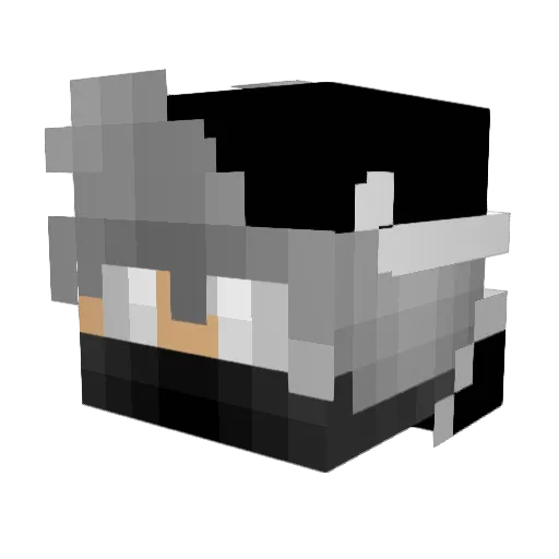 denloo Minecraft avatar head, 3D render