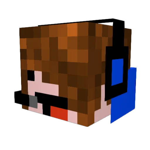 dennan9 Minecraft avatar head, 3D render