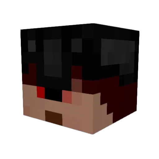 dennisisgek Minecraft avatar head, 3D render