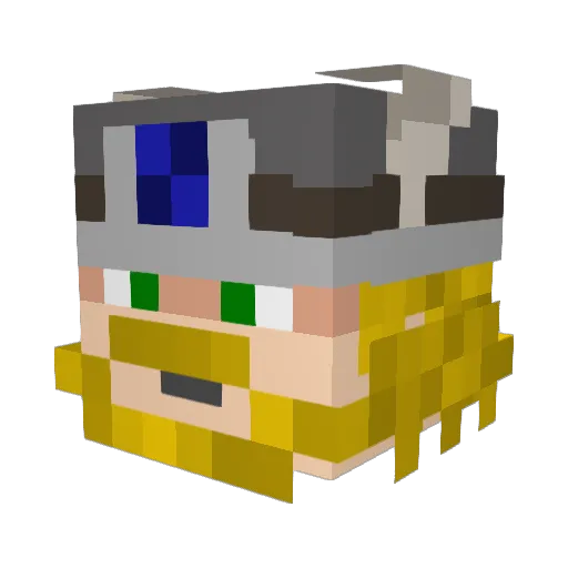 dennisrox8 Minecraft avatar head, 3D render