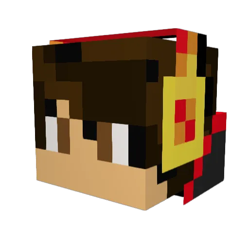 denny7777 Minecraft avatar head, 3D render