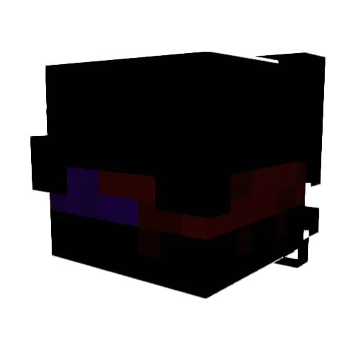 denny_pill Minecraft avatar head, 3D render