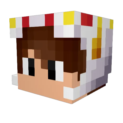 dennyman12 Minecraft avatar head, 3D render
