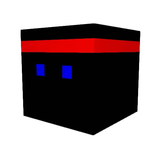 denoh444 Minecraft avatar head, 3D render