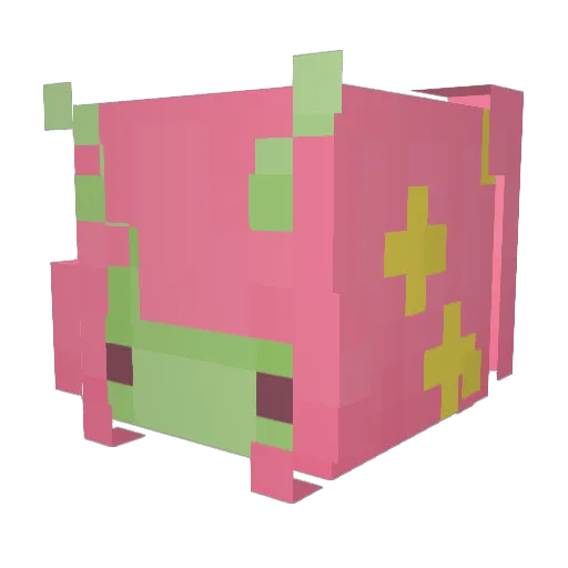 denparasite Minecraft avatar head, 3D render