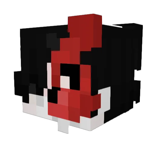 dens4 Minecraft avatar head, 3D render