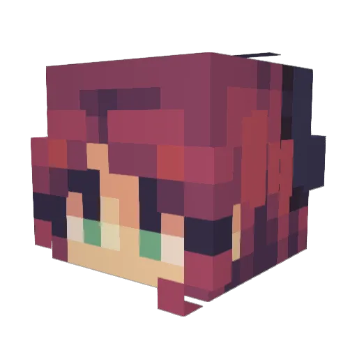 densehort Minecraft avatar head, 3D render