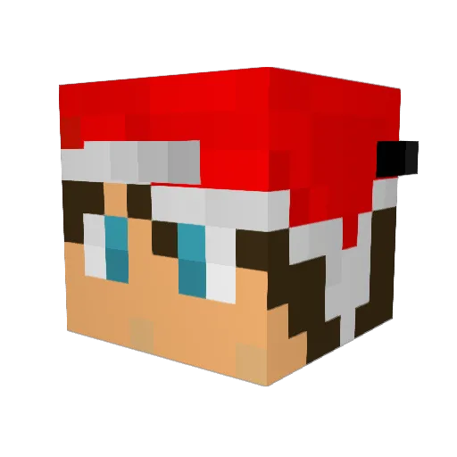 denseraxis Minecraft avatar head, 3D render