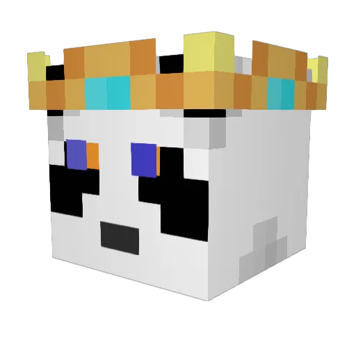 densi2 Minecraft avatar head, 3D render