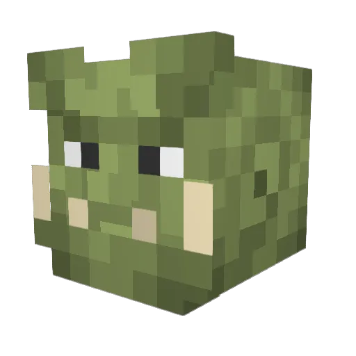 dentai4 Minecraft avatar head, 3D render