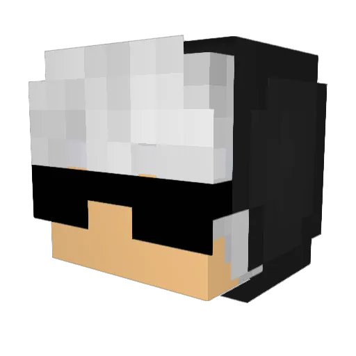 denton3737 Minecraft avatar head, 3D render