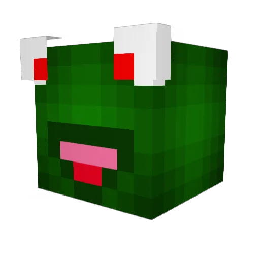 dentuur Minecraft avatar head, 3D render