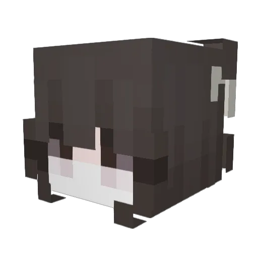 denviy Minecraft avatar head, 3D render